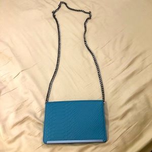 Blue crossbody bag